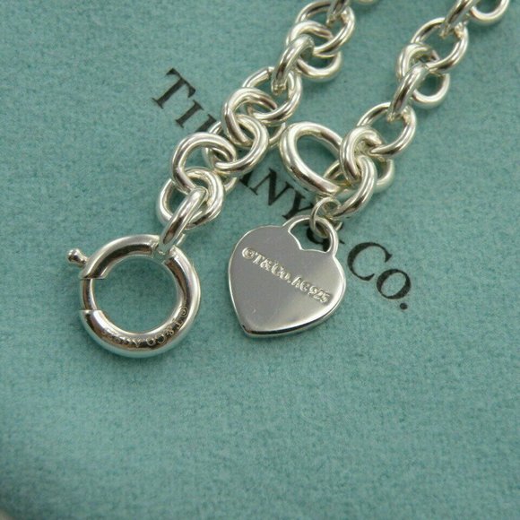 Tiffany & Co. Silver Heart Tag Bracelet - Picture 3 of 11